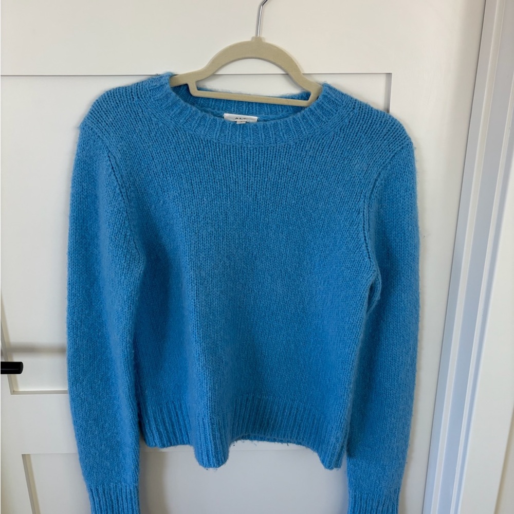A.L.C. Cozy Sky Blue Crew Neck Sweater